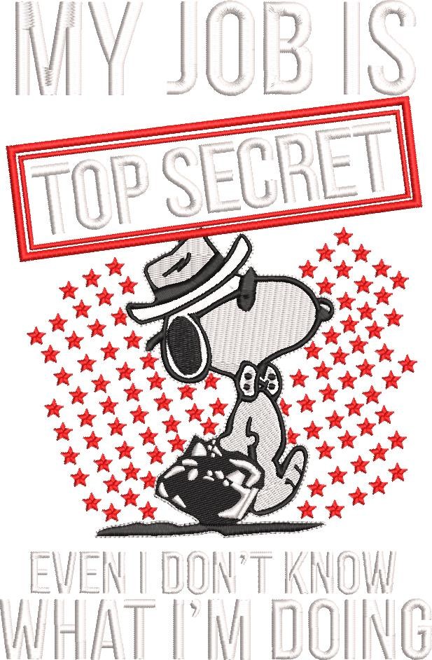 My Job is Top Secret Funny Saying My Job is Top Secret Funny Saying