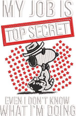 My Job is Top Secret Funny Saying My Job is Top Secret Funny Saying