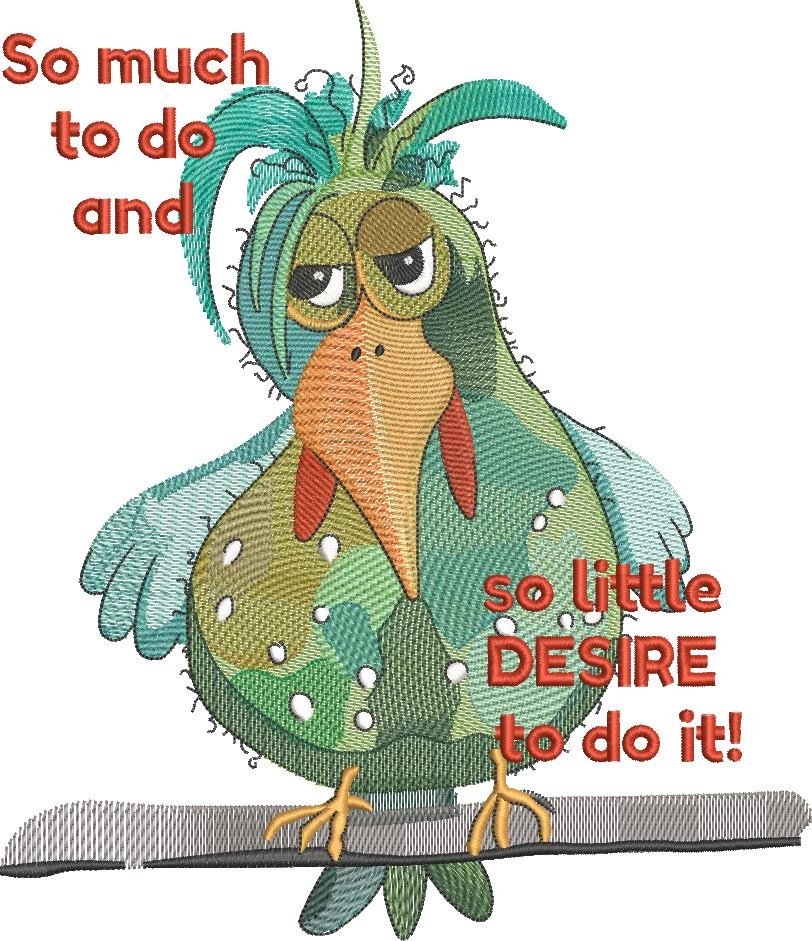 Little Desire to do Anything Parrot Little Desire to do Anything Parrot