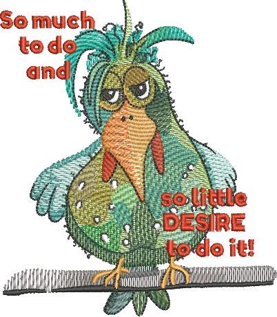 Little Desire to do Anything Parrot Little Desire to do Anything Parrot