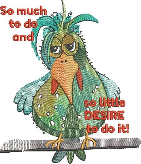 Little Desire to do Anything Parrot Little Desire to do Anything Parrot