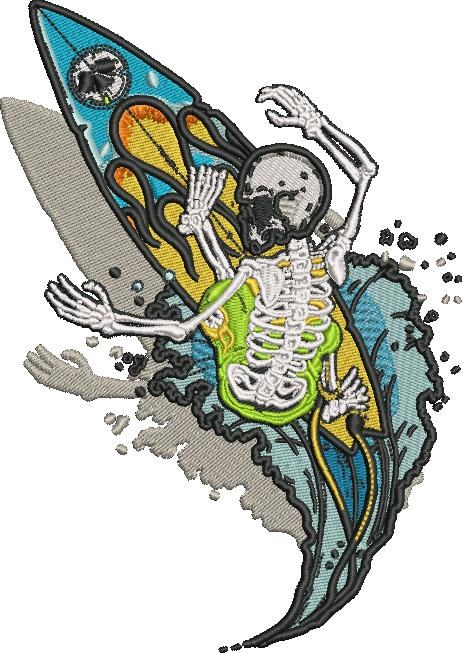 Surfing Skeleton Surfing Skeleton