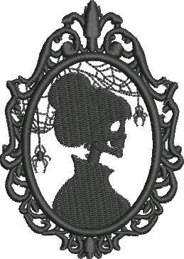 Halloween Women Skeleton Silhouette Halloween Women Skeleton Silhouette