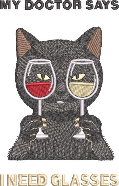 I Need Glasses Funny Cat