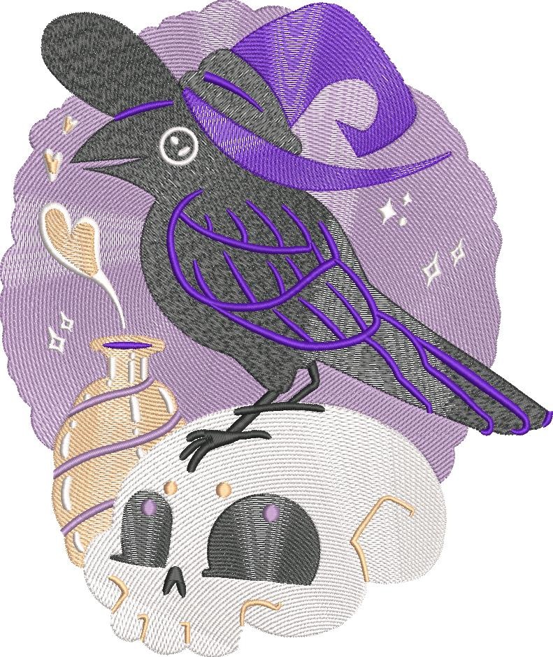 Halloween Witch Crow Halloween Witch Crow