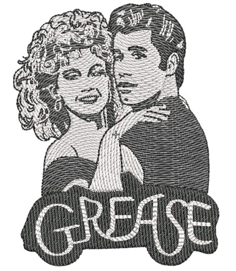 Grease Fan Art Embroidery Design