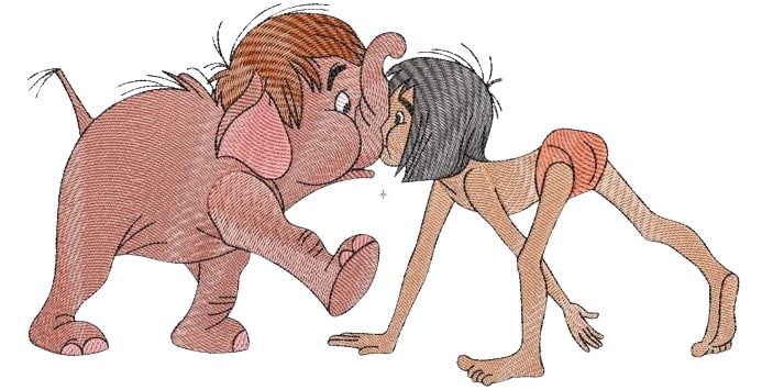 Jungle Boy And Baby Elephant Jungle Boy And Baby Elephant