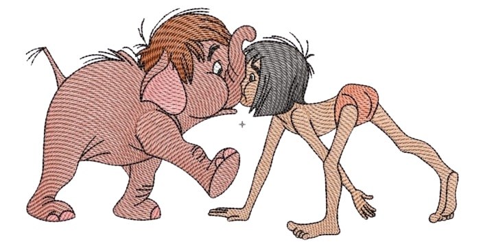 Jungle Boy And Baby Elephant Jungle Boy And Baby Elephant