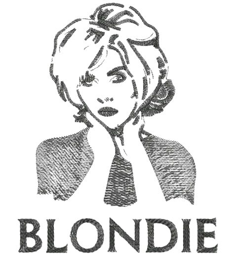 Blondie Embroidery Pattern Blondie Embroidery Pattern