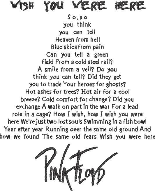Wish You Were Here Pink Floyd's Song Wish You Were Here Pink Floyd's Song