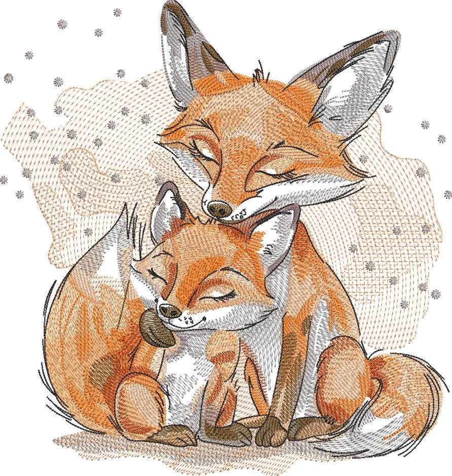 Mother And Baby Fox Mother And Baby Fox