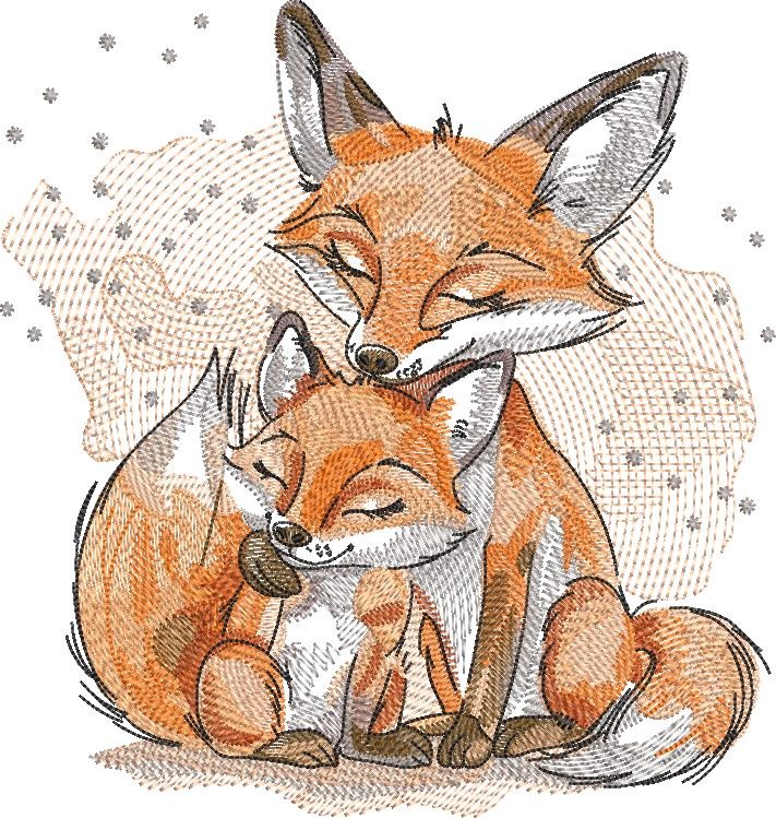 Mother And Baby Fox Mother And Baby Fox