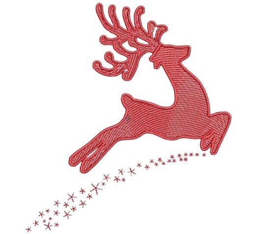 Christmas Reindeer Silhouette