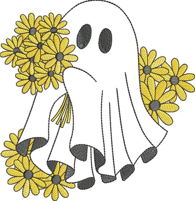 Spooky Floral Ghost Spooky Floral Ghost