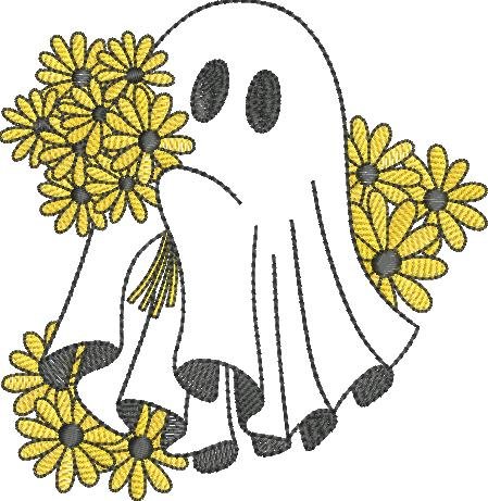 Spooky Floral Ghost Spooky Floral Ghost