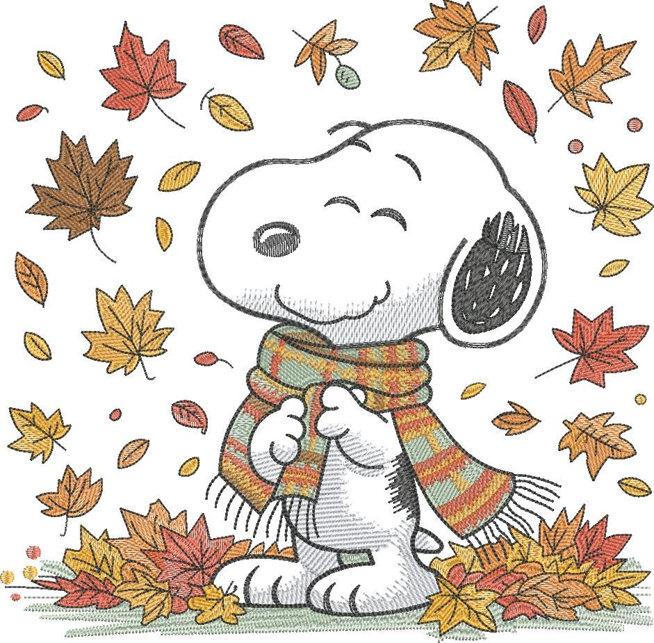 Nosey Dog Autumn Leaves Nosey Dog Autumn Leaves