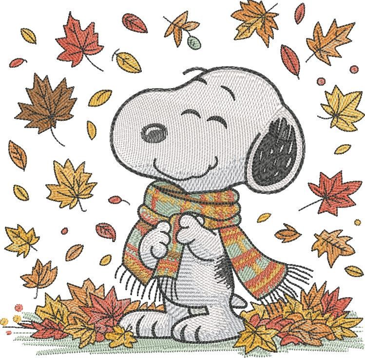 Nosey Dog Autumn Leaves Nosey Dog Autumn Leaves