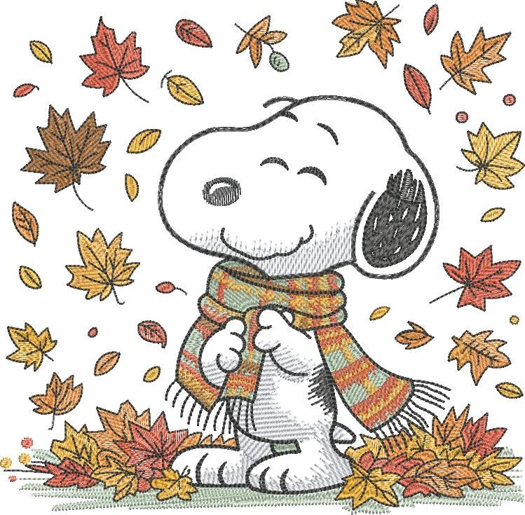 Nosey Dog Autumn Leaves Nosey Dog Autumn Leaves