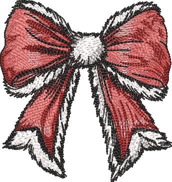 Santa Bow Santa Bow