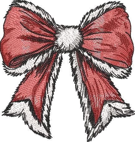 Santa Bow Santa Bow