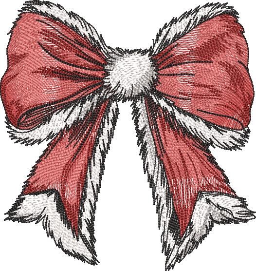 Santa Bow Santa Bow