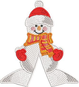 Snowman With Bow Snowman With Bow