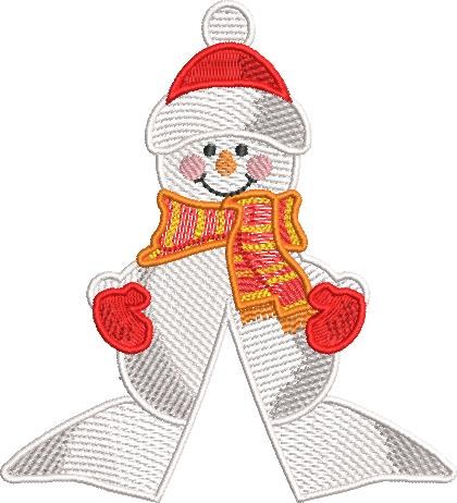 Snowman With Bow Snowman With Bow