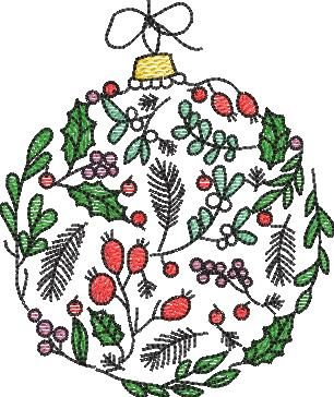 Christmas Leaves Ornament