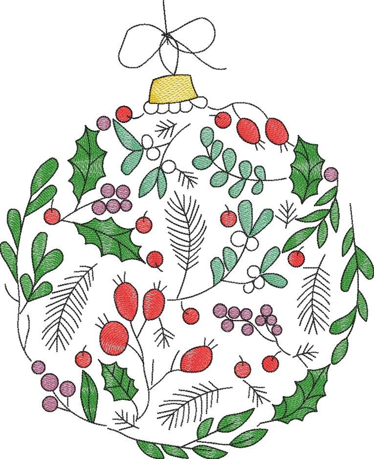 Christmas Leaves Ornament