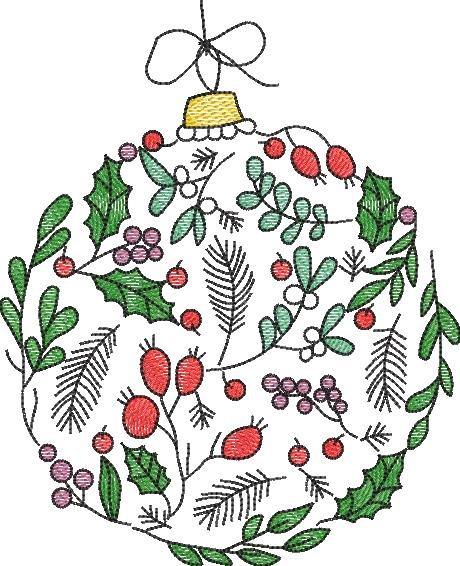 Christmas Leaves Ornament
