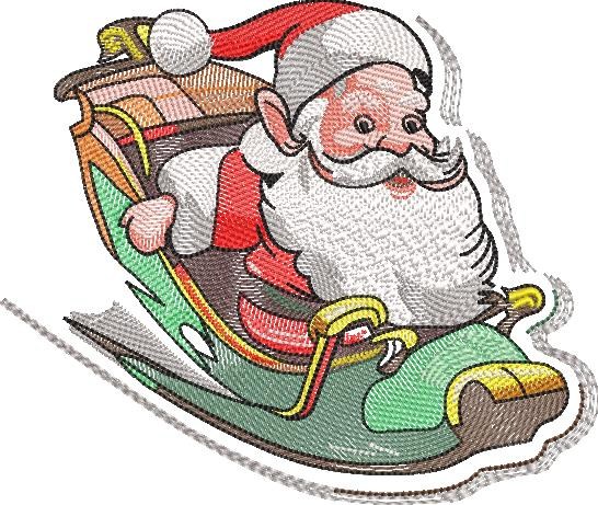 Santa Claus On Sleigh Santa Claus On Sleigh