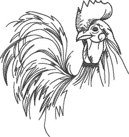 Rooster Line Art Rooster Line Art