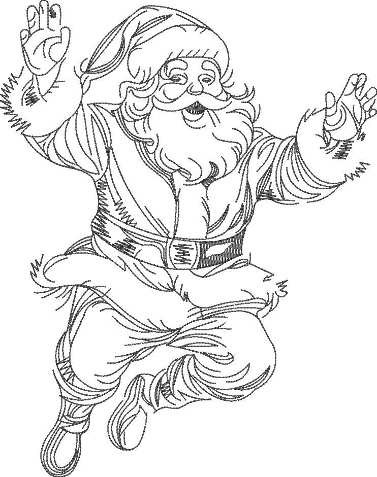 Santa Claus Line Art Santa Claus Line Art