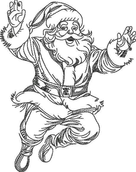 Santa Claus Line Art Santa Claus Line Art