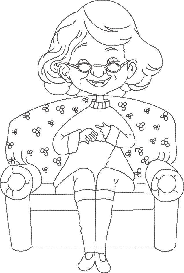 Grandma Line Art Grandma Line Art
