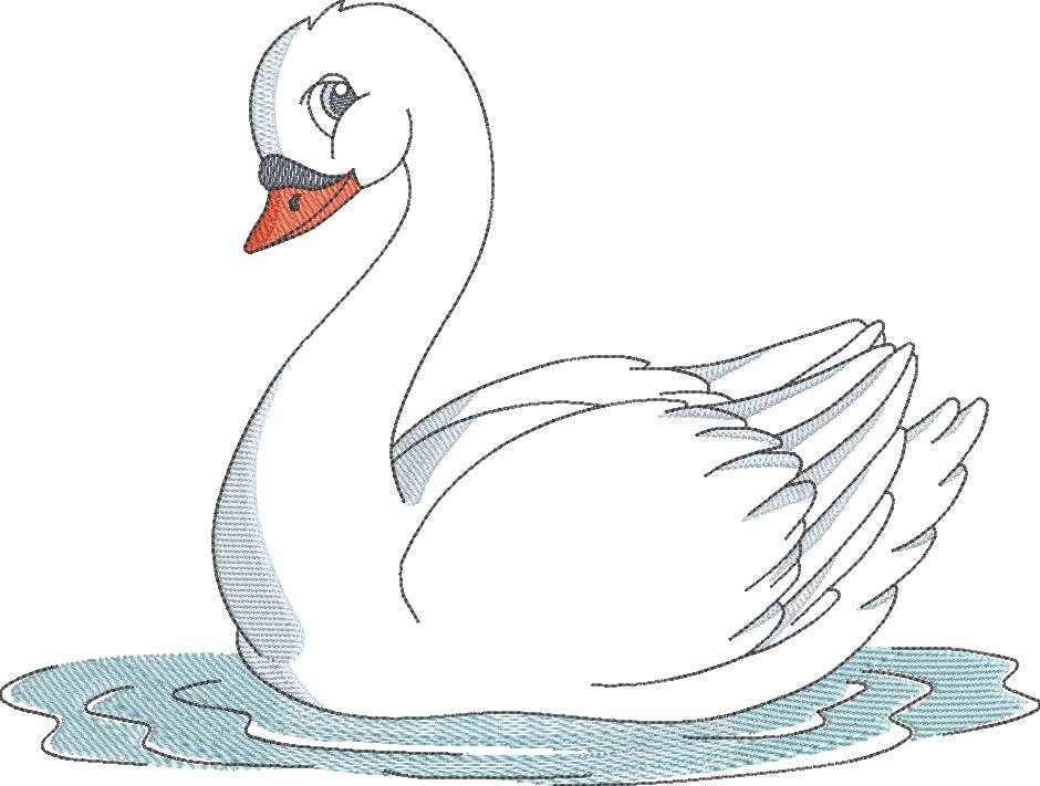 Swan Line Art Swan Line Art