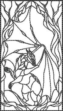 Queen Dragon Stained Glass Queen Dragon Stained Glass