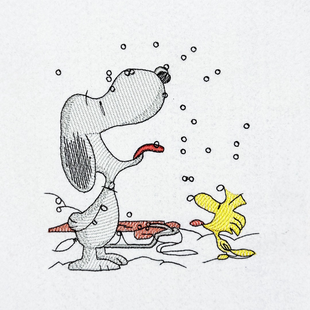 Nosey Dog Fun Snow Scene Nosey Dog Fun Snow Scene
