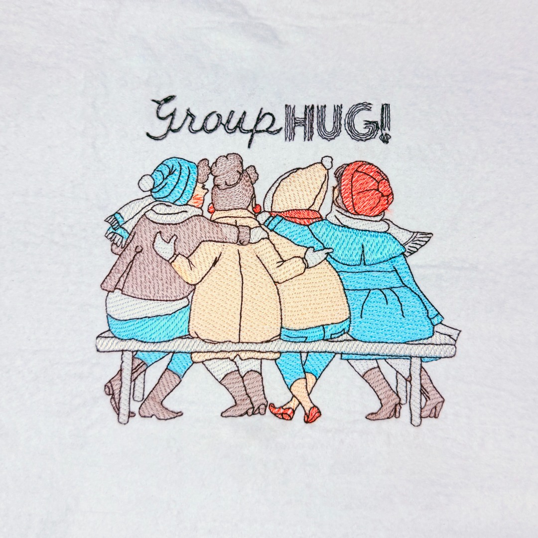 Lady Friends Group Hug Lady Friends Group Hug