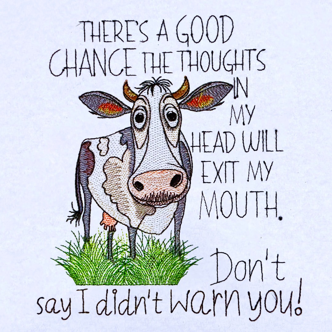 Good Chance Funny Cow Saying Good Chance Funny Cow Saying