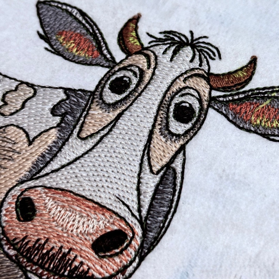 Tired Cow On Grass Tired Cow On Grass