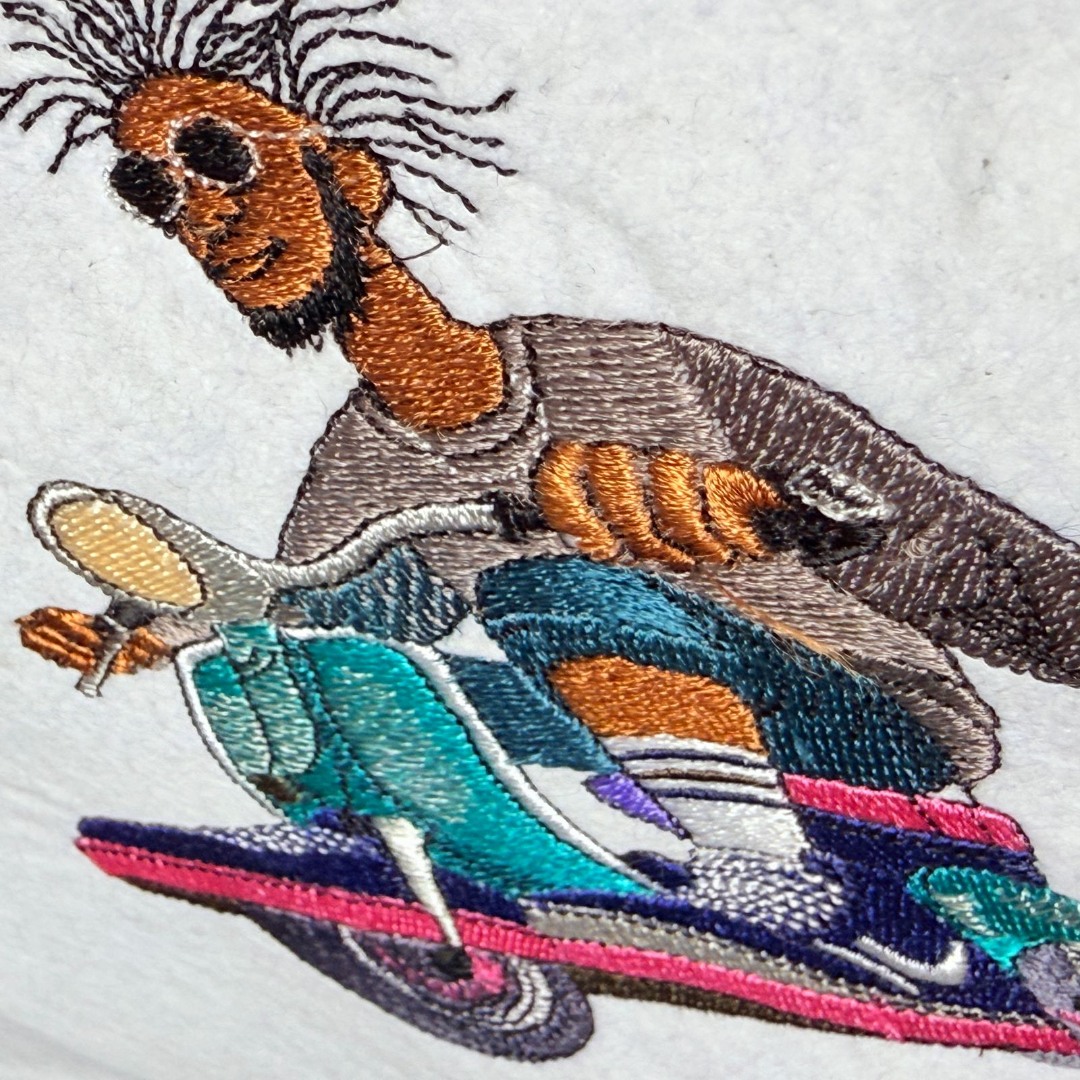 Hipster On Scooter Hipster On Scooter