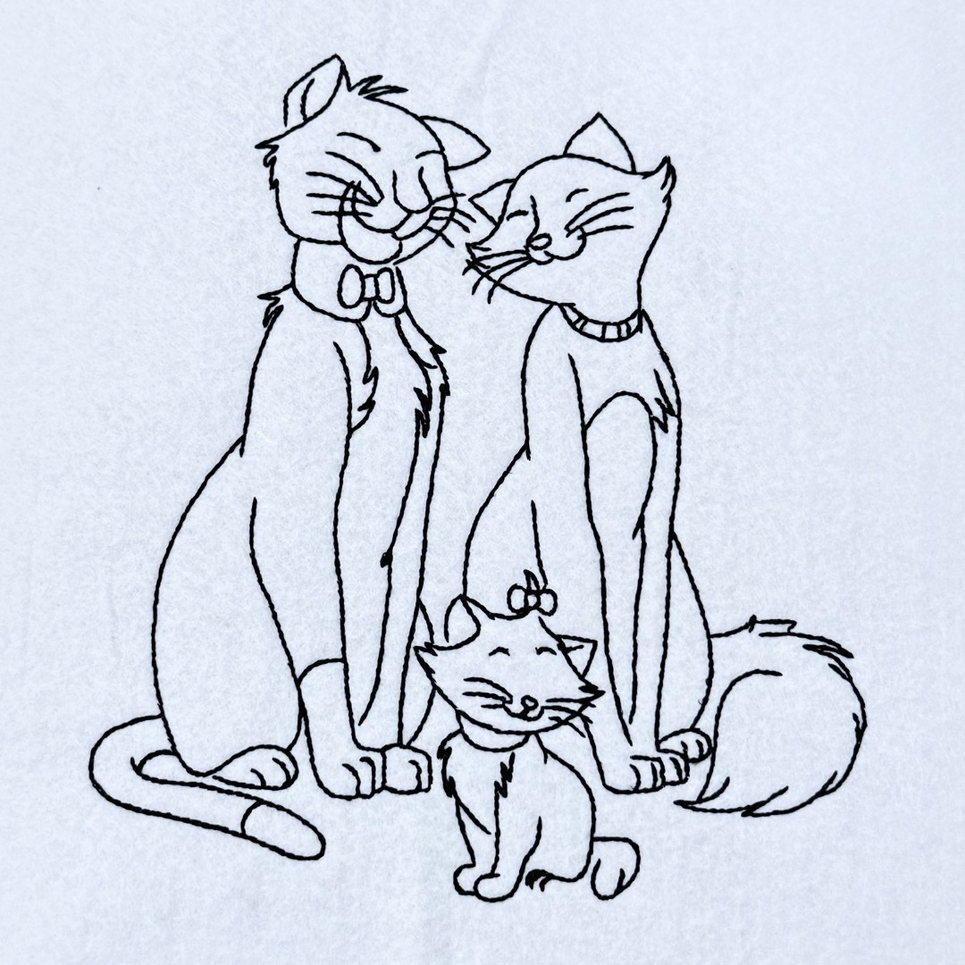 Cat Family Line Art Cat Family Line Art