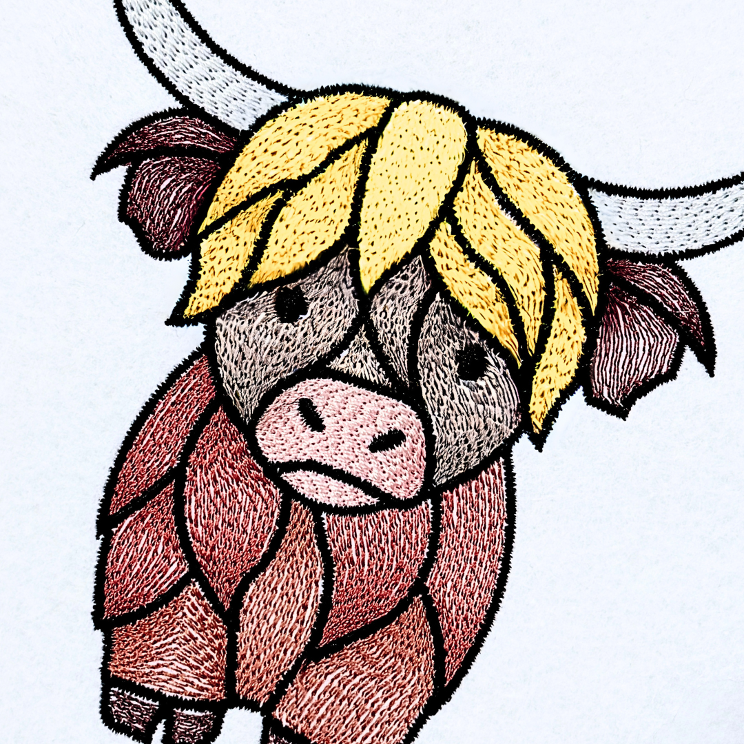Stained Glass Highland Cow Stained Glass Highland Cow
