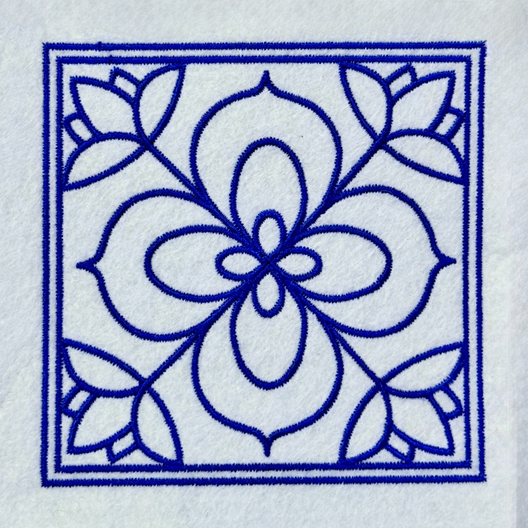 Floral Square Frame Floral Square Frame
