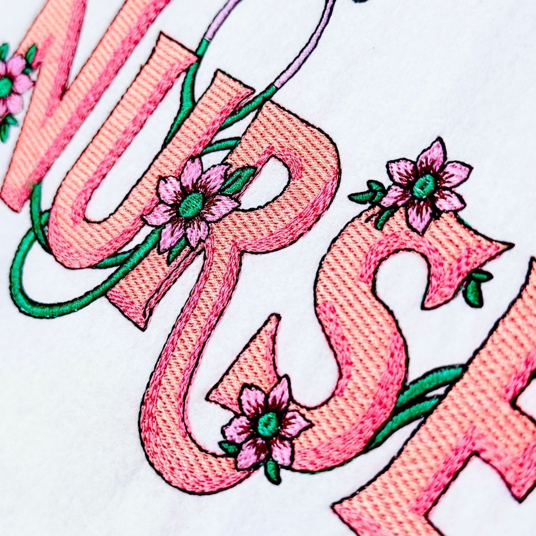 Floral Nurse Logo Floral Nurse Logo