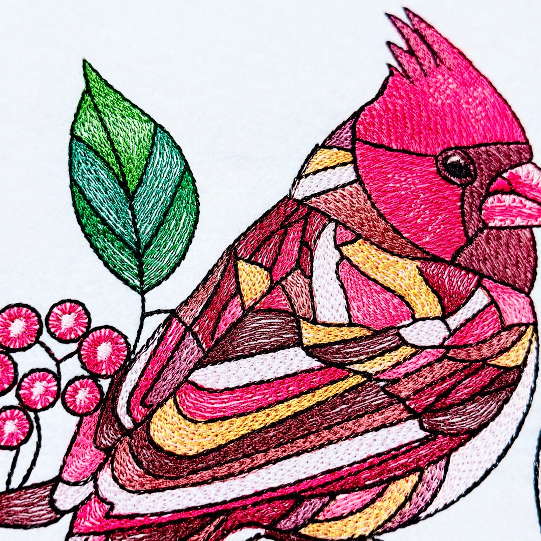 Cardinal Bird On Branch