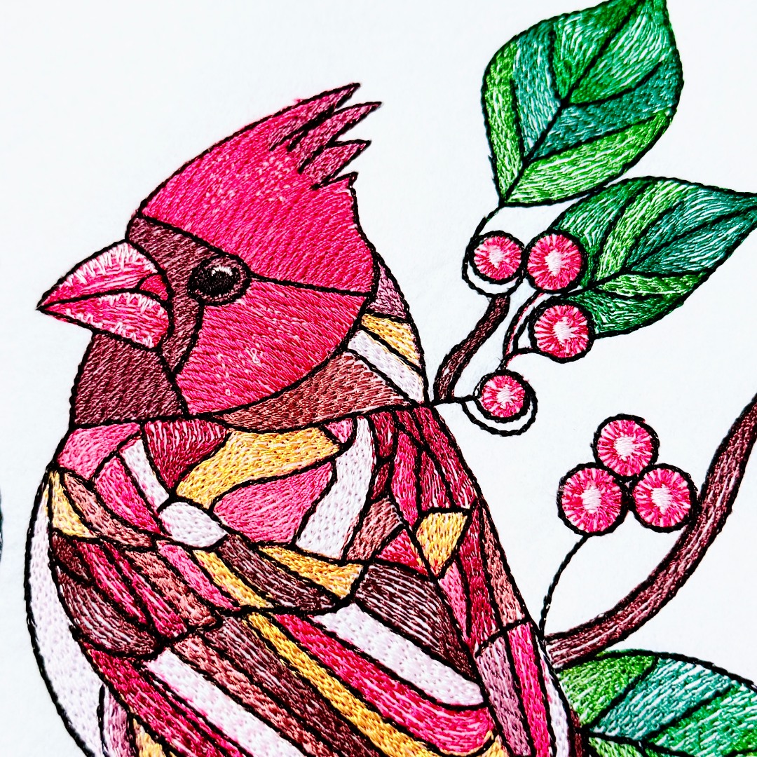 Red Cardinal Couple On Branch Red Cardinal Couple On Branch