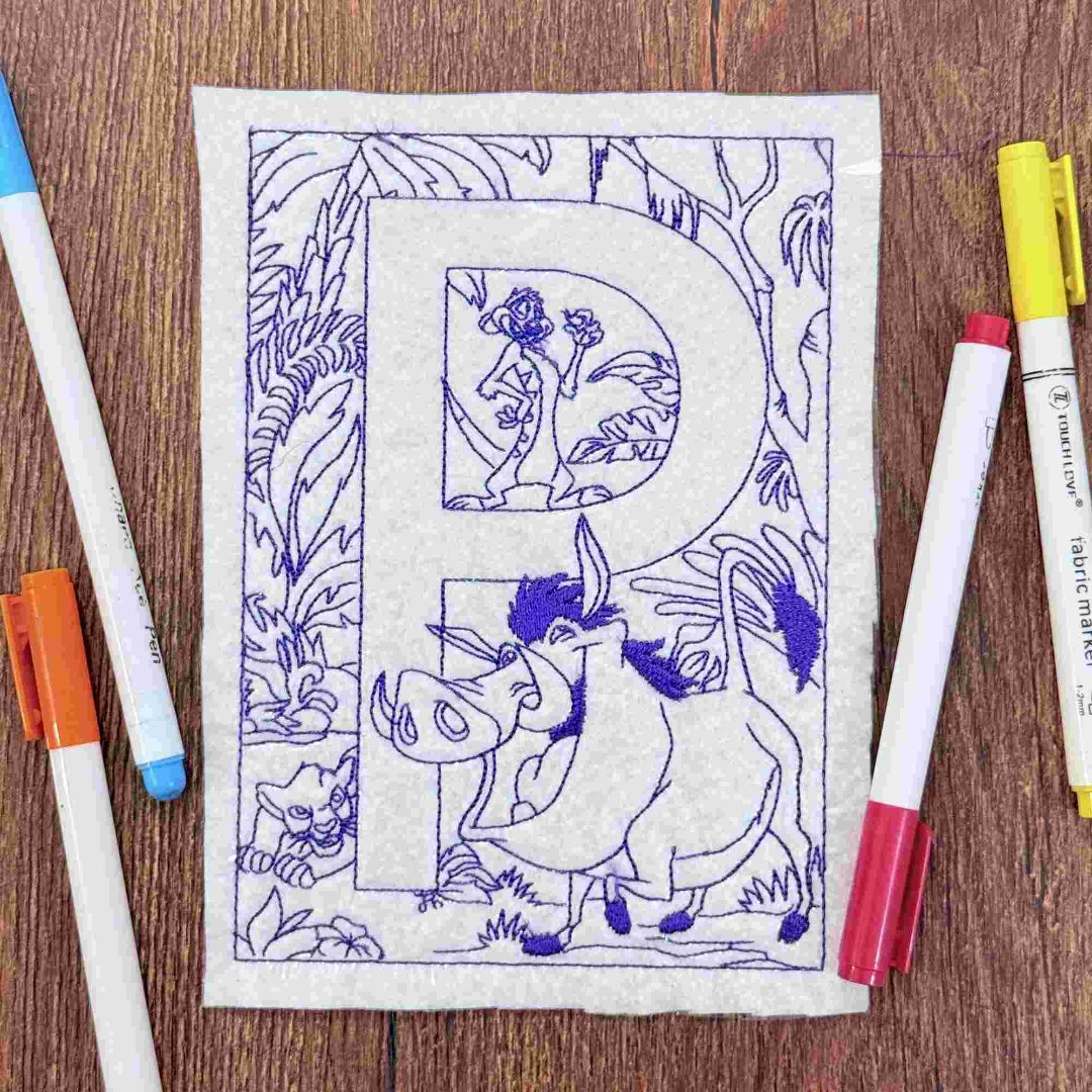 Letter P Coloring Page