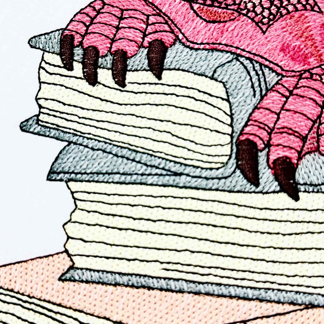 Horned Dragon on Books Horned Dragon on Books